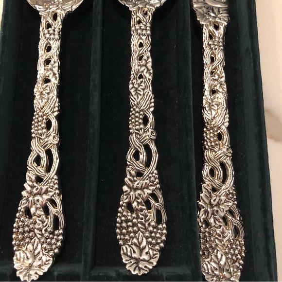 Godinger Vintage Grape Leaf Serving Set - Picture 2 of 11